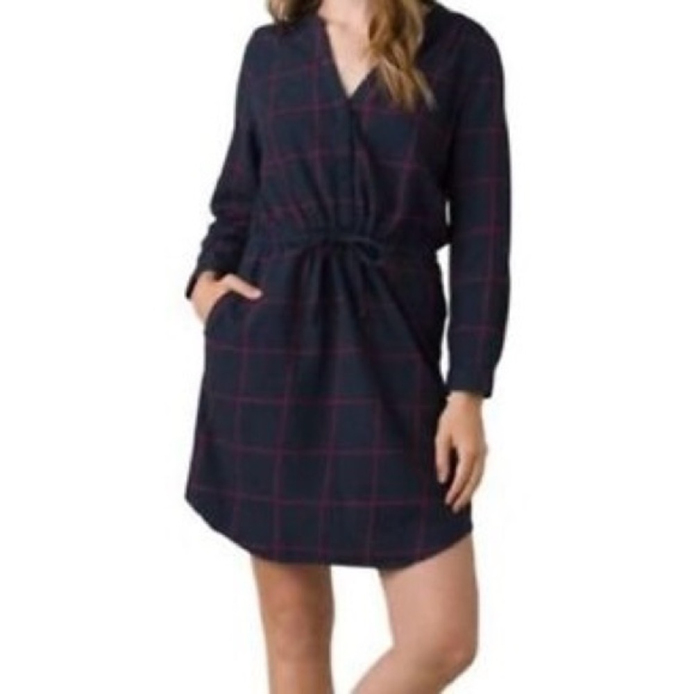 PrAna Flannel Plaid Dress